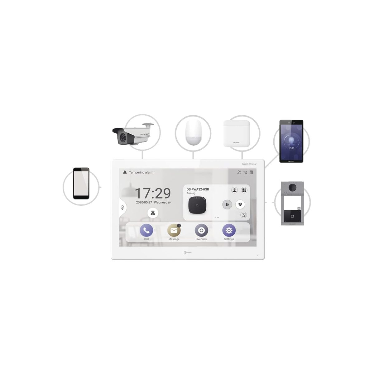 Hikvision All-in-one Indoor Station DS-KH9310-WTE1(B) - Image 2